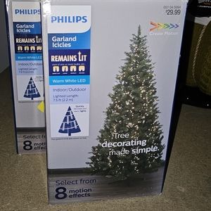 Philips create motion warm white led garland icicles